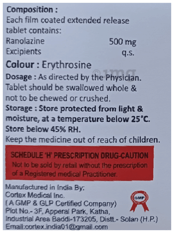Ranodam 500 Tablet ER image
