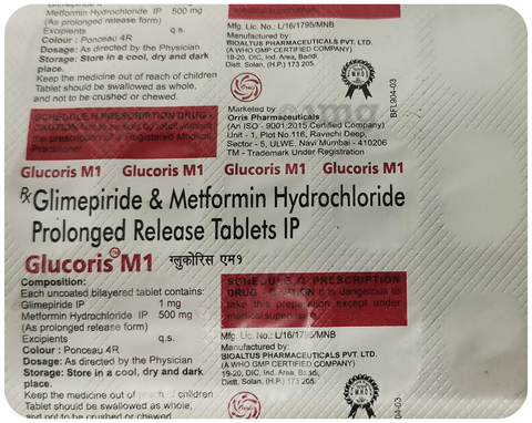 Glucoris M1 Tablet PR image Glucoris M1 Tablet PR image