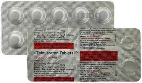 Telmodor 40mg Tablet image Telmodor 40mg Tablet image