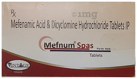 Mefnum Spas 10mg/250mg Tablet