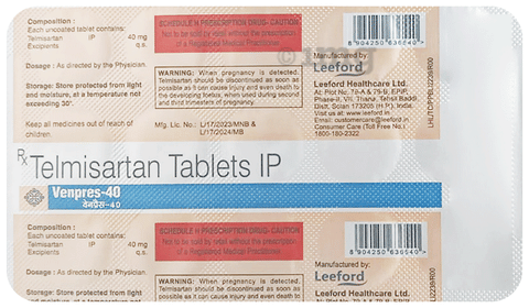 Venpres 40mg Tablet image