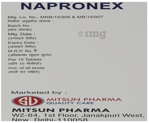 Napronex 500 MG Tablet image