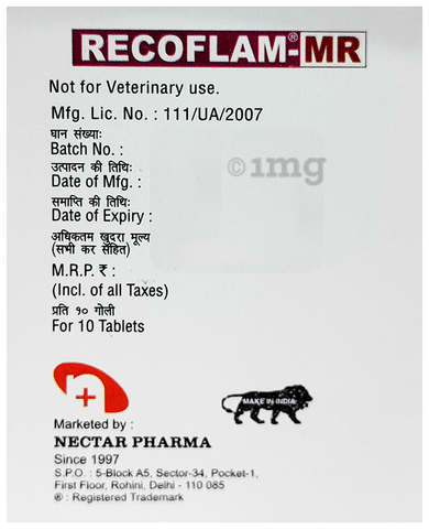 Recoflam-MR MR Tablet image Recoflam-MR MR Tablet image