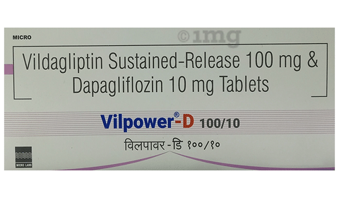 Vilpower-D 100/10 Tablet image Vilpower-D 100/10 Tablet image