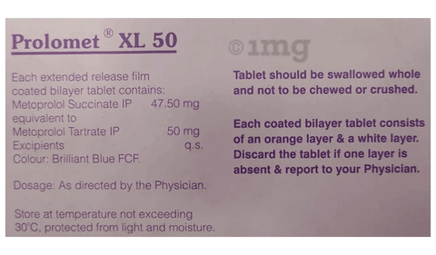 Prolomet XL 50 Tablet image
