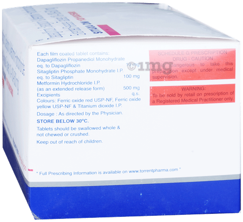 Sitaxa DM 10/100/500 Tablet ER