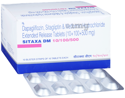 Sitaxa DM 10/100/500 Tablet ER