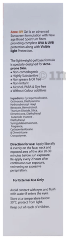 Acne uv gel shop spf 50