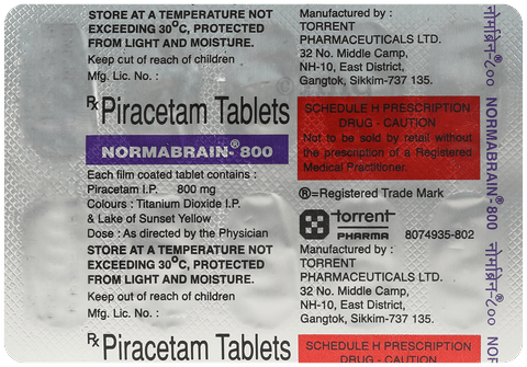 Normabrain 800mg Tablet image Normabrain 800mg Tablet image