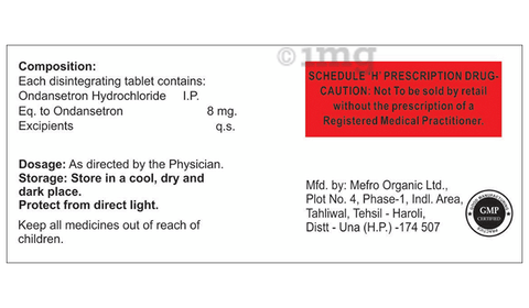 Vomikrem 4mg Tablet MD image Vomikrem 4mg Tablet MD image