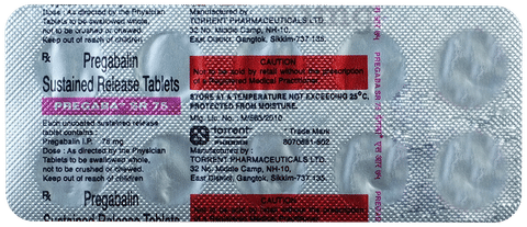 Pregaba SR 75 Tablet image Pregaba SR 75 Tablet image