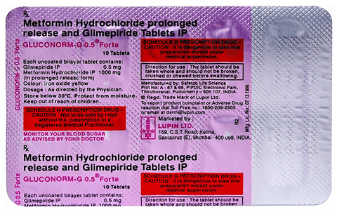 Gluconorm-G 0.5 Forte Tablet PR