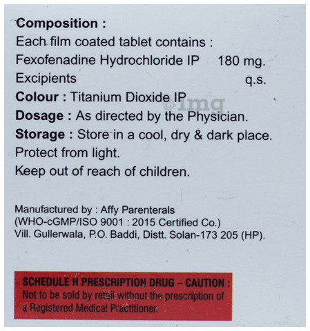 Fdine 180mg Tablet image
