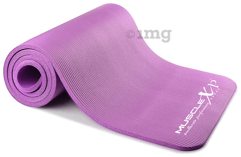 Buy MuscleXP (13 mm) Thick NBR Material Yoga Mat - (Blue) 1's