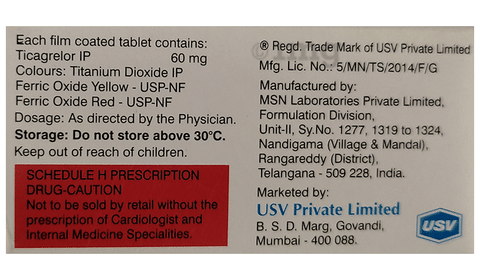 Ticaspan 60 Tablet image