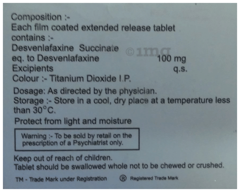 Desveren 100 Tablet ER image