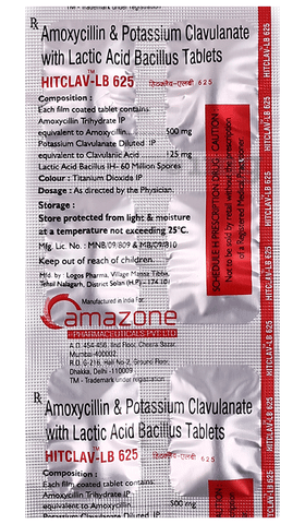 Hitclav-LB 625 Tablet image