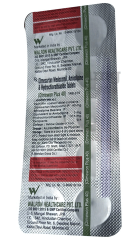 Olmewon Plus 40 Tablet image Olmewon Plus 40 Tablet image