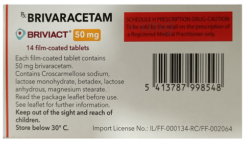 Briviact 50mg Tablet image