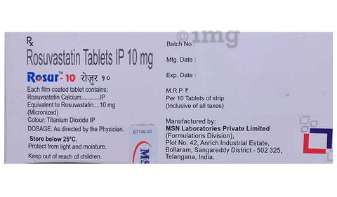 Rosur 10 Tablet image Rosur 10 Tablet image