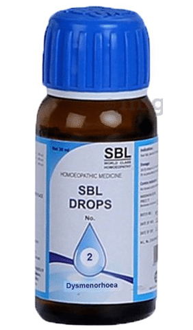 SBL Drops No. 2 (For Dysmenorrhoea): Buy bottle of 30 ml Drop at best price  in India | 1mg