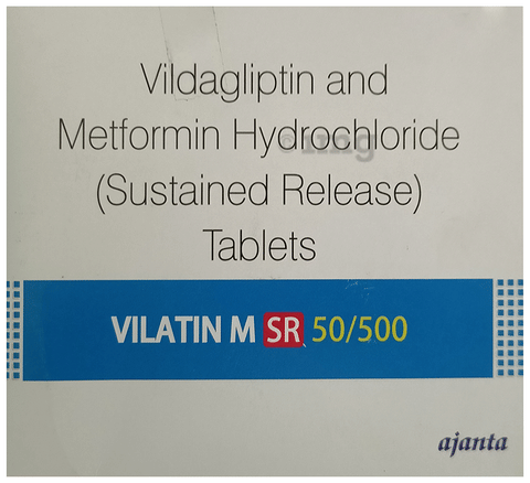 Vilatin M SR 50/500 Tablet image Vilatin M SR 50/500 Tablet image