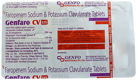 Genfaro CV 325 Tablet image Genfaro CV 325 Tablet image