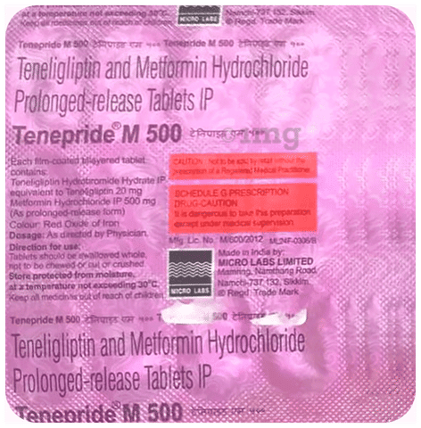 Tenepride M  500 Tablet PR image