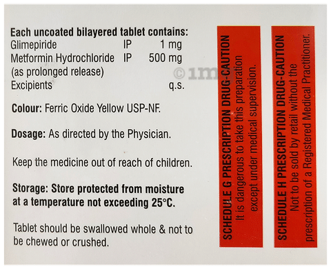 Metafin-G 1 Tablet PR