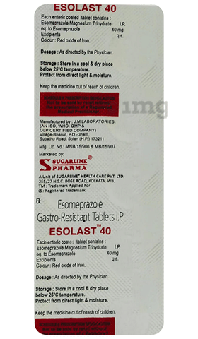 Esolast 40 Tablet image Esolast 40 Tablet image