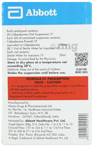 Finecef 50mg Dry Syrup image