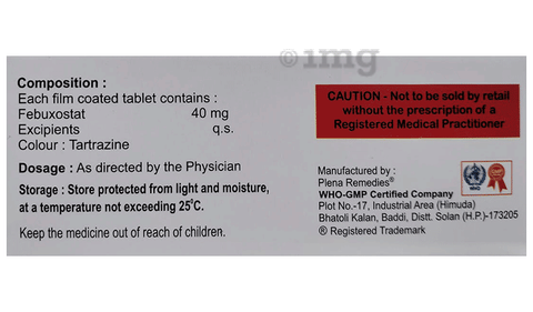 Bioluric 40 Tablet image Bioluric 40 Tablet image