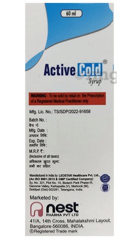 Active Cold Syrup Mixed Fruit image Active Cold Syrup Mixed Fruit image