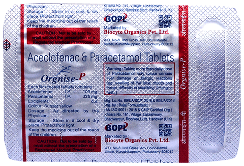 Orgnise-P Tablet image