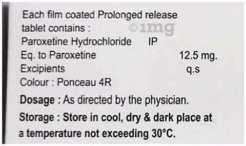 Paxinorm 12.5 Tablet PR image