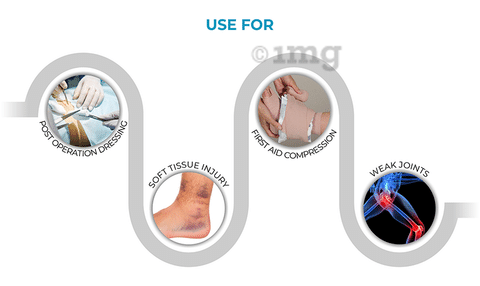 Buy Medigrip Elastic Adhesive Bandage(10cm x 4cm, Skin Colour, 1 Piece)  Online at Low Prices in India 
