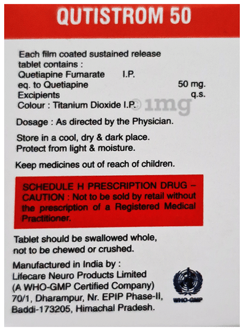 Qutistrom 50 Tablet SR image