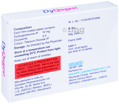 DYQUGEST 10mg Tablet image