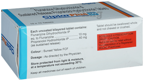 Ciplar Plus 10 Tablet SR image Ciplar Plus 10 Tablet SR image