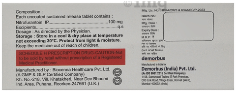 Nexofur 100mg Tablet SR image