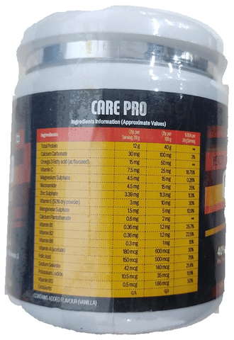 Carepro Protein Powder Sugar Free Vanilla: Buy jar of 200.0 gm