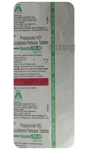 Xenolol-TR 40 Tablet image