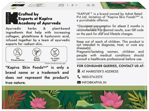 Kapiva Skin Foods Glow Mix | Ayurvedic Collagen Powder with Glutathione &  Hyaluronic Acid | (3.6gm Each): Buy box of 30.0 Sachets at    in India | 1mg
