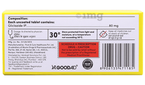 Gliclagood 80 Tablet image Gliclagood 80 Tablet image