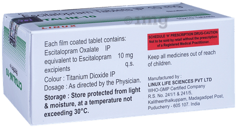 Citalin 10 Tablet image