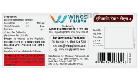 Aceclotech-TH Tablet image