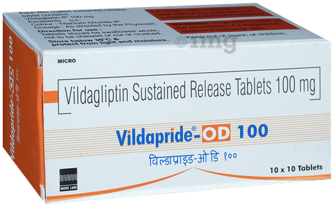 विल्डाप्राइड ओडी 100mg टैबलेट image विल्डाप्राइड ओडी 100mg टैबलेट image