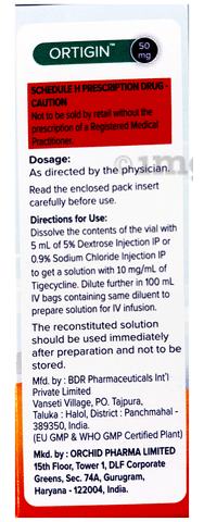 Ortigin 50mg Injection image