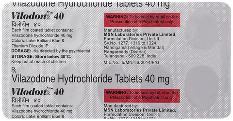 Vilodon 40mg Tablet image