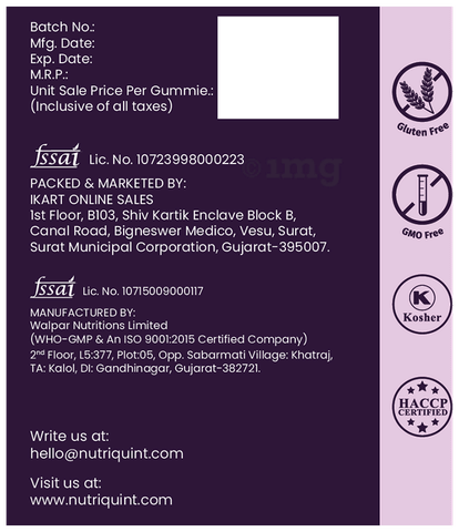 NutriQuint Melatonin 10mg Gummies: Buy jar of gummies at best